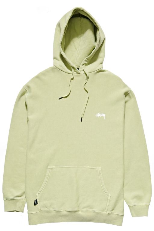 Stussy Mens Stock Hoodie Green - MVFTK9017